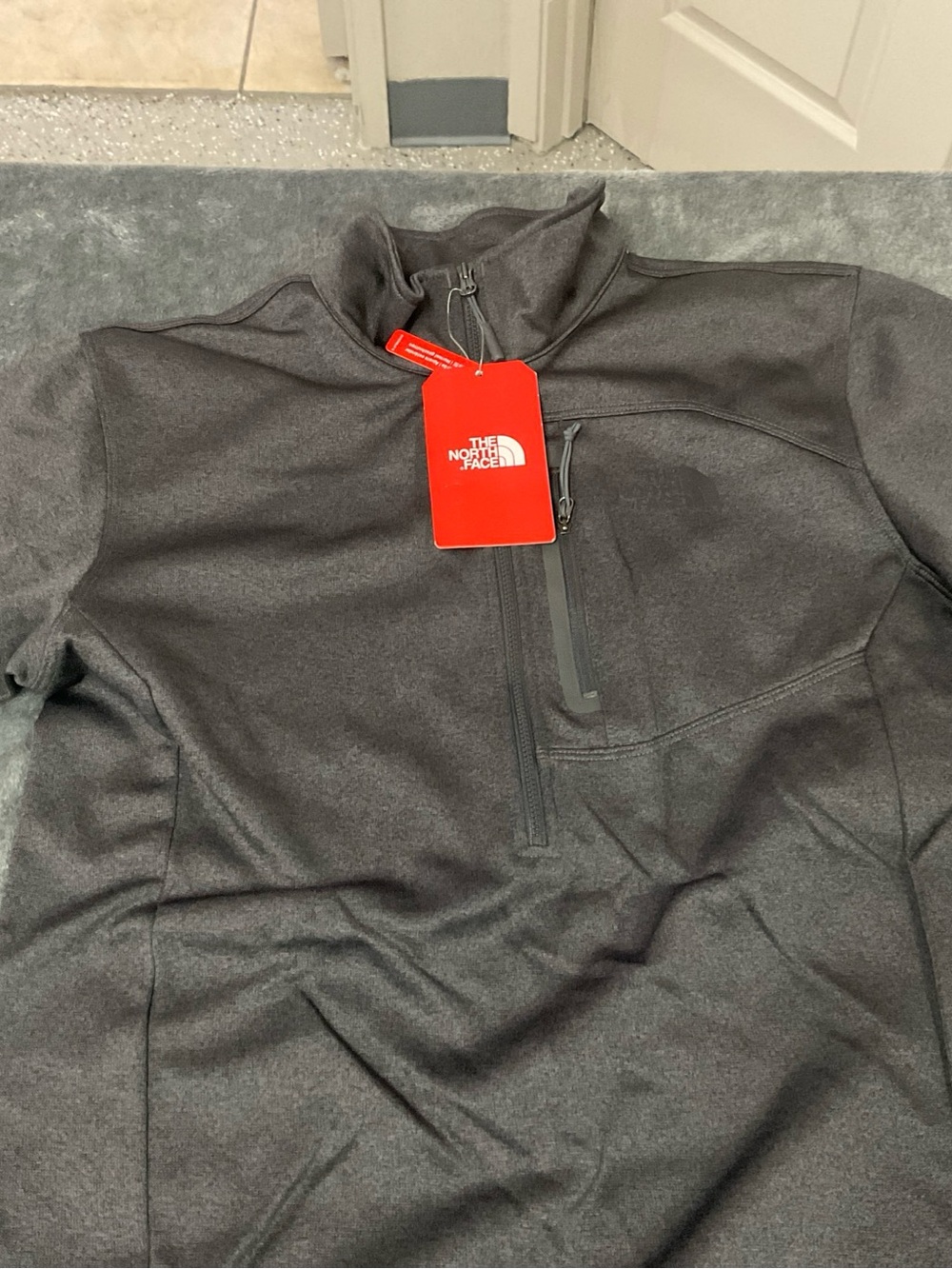 The North Face Dark Charcoal Quarter-Zip Performance Pullover
